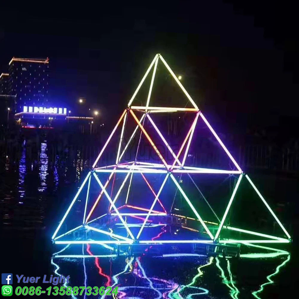 SMD 5050 RGB 3IN1 288 LED Pixel Light DMX 512 Control DJ Stage Party Disco Effect Wash Light  IC Digital Tube In Full Colour
