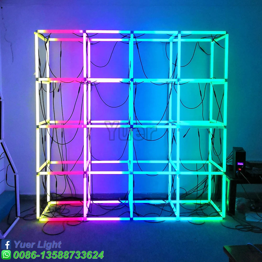 SMD 5050 RGB 3IN1 288 LED Pixel Light DMX 512 Control DJ Stage Party Disco Effect Wash Light  IC Digital Tube In Full Colour