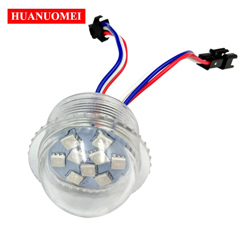 RGB SMD 5050 Pixel LED Module 35mm 9 LEDs UCS1903 Waterproof IP67 Full Color Lights 12V 24V for Amusement Ride Funfair