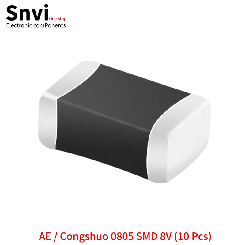 SMD Varistors: 0402, 0603, 0805 (Voltage Ratings: 5.5V, 8V, 12V, 14V, 18V, 22V, 26V, 30V, 33V, 38V, 45V)