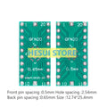 QFN20 adapter SMD to DIP 0.5/0.65mm spacing IC test board