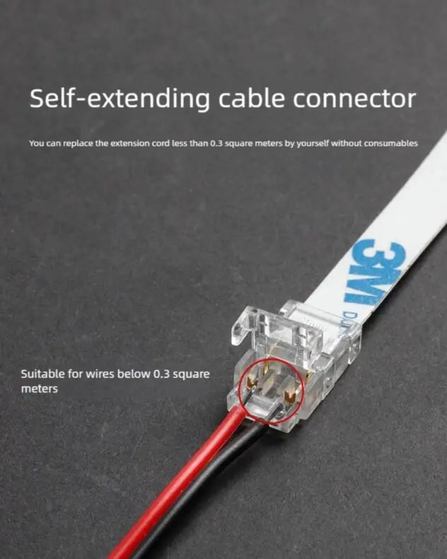 SMD LED Wire Connectors Strip To Strips Solderless Mini Buckle RGB Strips To Line Quick Terminal Block No Dark Area Connector