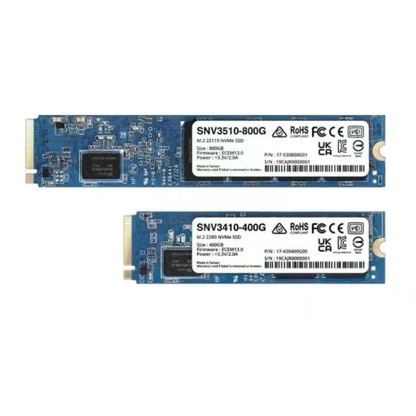 Synology SNV3410 Enterprise-Class M.2 NVMe SSD - High-Performance 400GB & 800GB Solid State Drive (SNV3410-400G / SNV3410-800G)