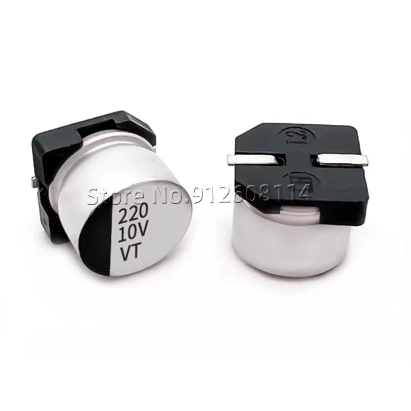 10PCS SMD Aluminum Electrolytic Capacitor 6.3V 10V 16V 220UF 6.3*5.4 6.3*7.7 SMD6*5 6*7
