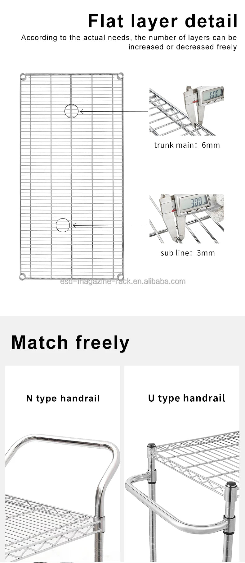Carbon Steel SMT ESD SMD PCB Reel Storage Shelving Rack Trolley Cart