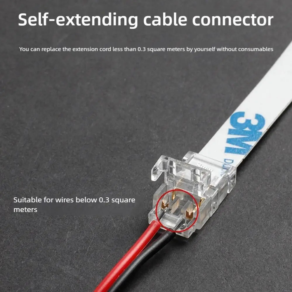 SMD LED Wire Connectors Strip To Strips Solderless Mini Buckle RGB Strips To Line Quick Terminal Block No Dark Area Connector