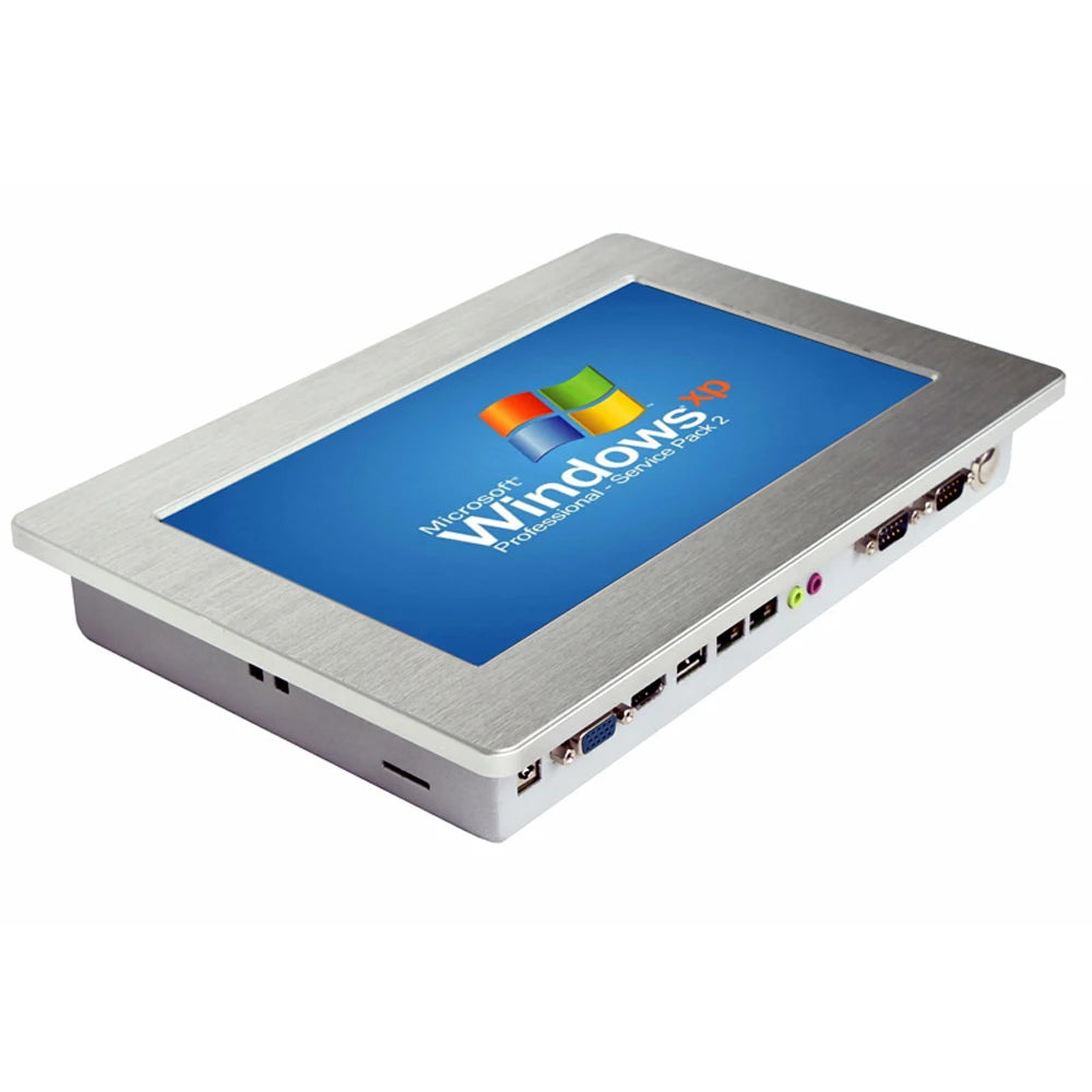 Linux Embedded All In One PC 10.1 inch industrial touch screen panel pc with Lan Port RJ45 RS232