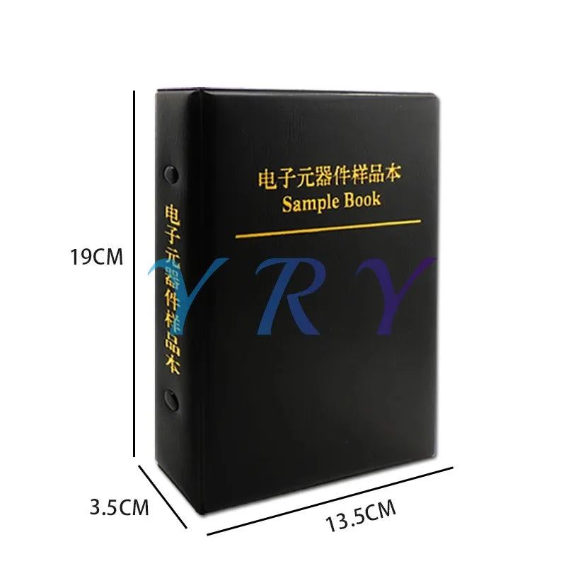 Resistor Kit Smd Book 0805 Chip Resistor Assortment Kit 0201 0402 0603 1206 1% FR-07 SMT 170 Values 0R-10M Smd Sample Book
