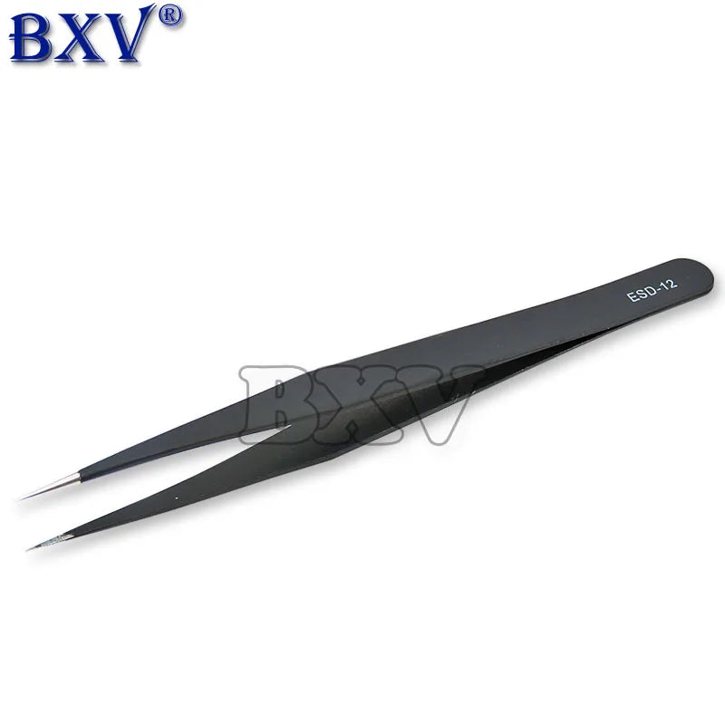 Ibuw VETUS BGA ESD Stainless Steel Antistatic Tweezers ESD-10 ESD-11 ESD-12 ESD-13 ESD-14 ESD-15  SMD Reworking Soldering Tools