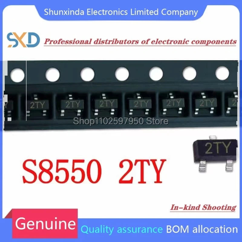 50PCS/lot S8050 S8550 SS8050 SS8550 SOT23 J3Y 2TY Y1 Y2 SMD Transistor SOT-23
