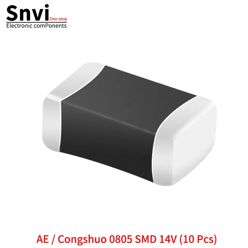 SMD Varistors: 0402, 0603, 0805 (Voltage Ratings: 5.5V, 8V, 12V, 14V, 18V, 22V, 26V, 30V, 33V, 38V, 45V)