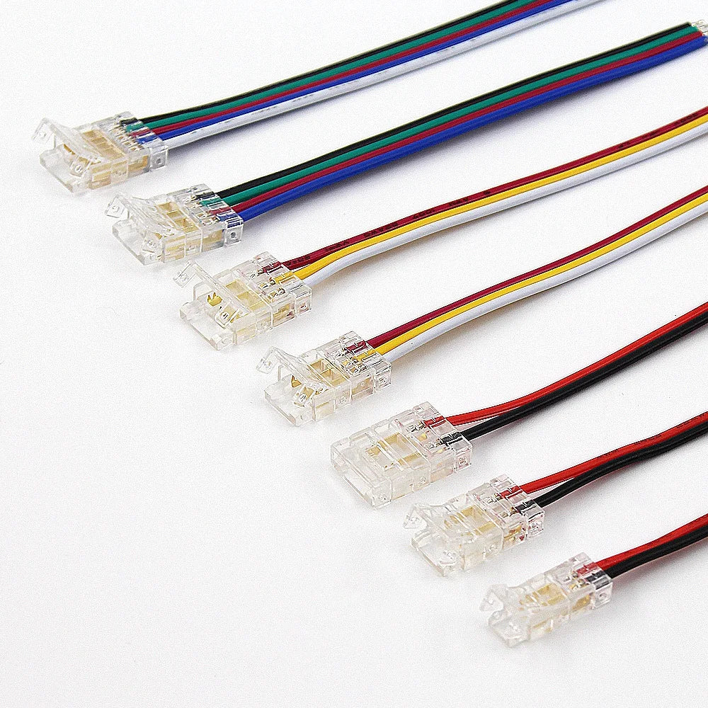 SMD LED Wire Connectors Strip To Strips Solderless Mini Buckle RGB Strips To Line Quick Terminal Block No Dark Area Connector