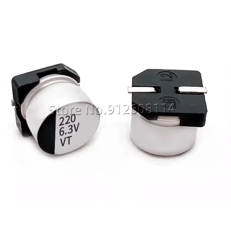 10PCS SMD Aluminum Electrolytic Capacitor 6.3V 10V 16V 220UF 6.3*5.4 6.3*7.7 SMD6*5 6*7