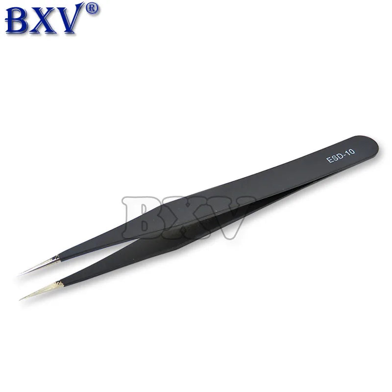 Ibuw VETUS BGA ESD Stainless Steel Antistatic Tweezers ESD-10 ESD-11 ESD-12 ESD-13 ESD-14 ESD-15  SMD Reworking Soldering Tools