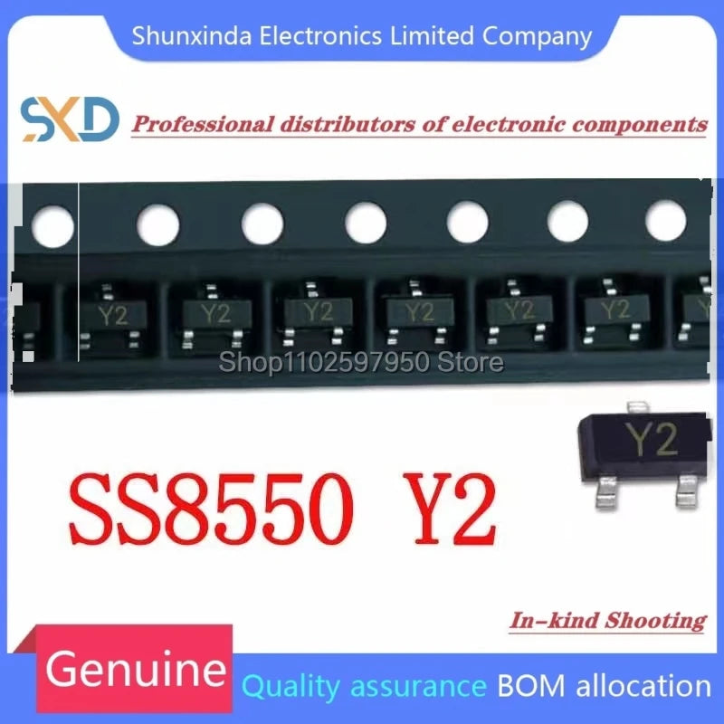 50PCS/lot S8050 S8550 SS8050 SS8550 SOT23 J3Y 2TY Y1 Y2 SMD Transistor SOT-23