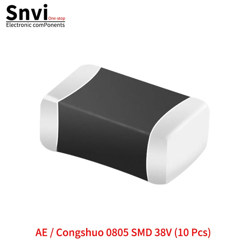 SMD Varistors: 0402, 0603, 0805 (Voltage Ratings: 5.5V, 8V, 12V, 14V, 18V, 22V, 26V, 30V, 33V, 38V, 45V)