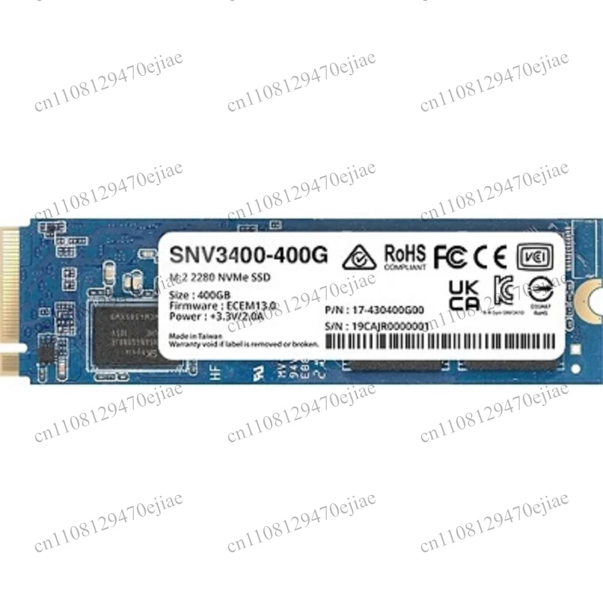 Synology SNV3410 Enterprise-Class M.2 NVMe SSD - High-Performance 400GB & 800GB Solid State Drive (SNV3410-400G / SNV3410-800G)