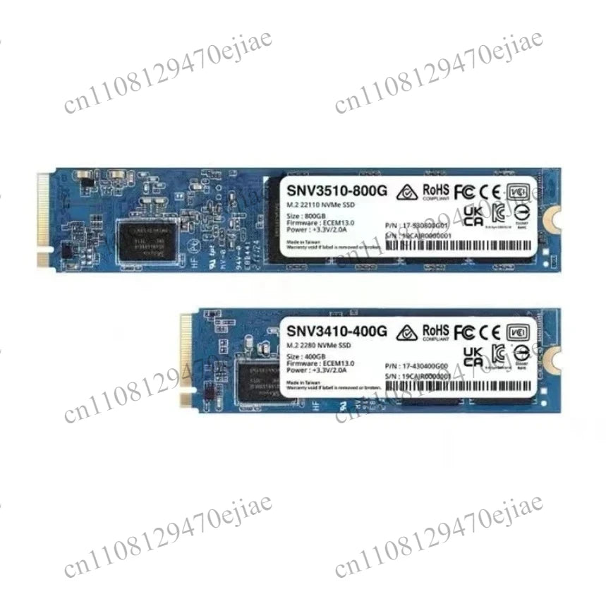 Synology SNV3410 Enterprise-Class M.2 NVMe SSD - High-Performance 400GB & 800GB Solid State Drive (SNV3410-400G / SNV3410-800G)