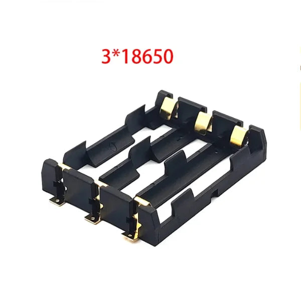 18650 Battery Pack Single/Double/Triple/Quad SMT 1-position 2-position 3-position 4-position Gold-plated Chip Battery Holder SMD