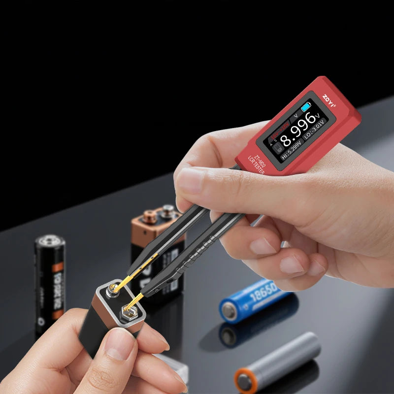 ZOYI ZT-MD2 Automatic RLC/ESR Tester SMD Component Tweezers Multimeter Capacitance Resistance Meter for Electronic Component Tes