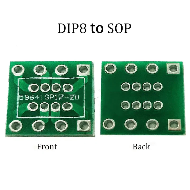 1PCS PCB Board SMD Turn To DIP  DFN10/EMSOP10 SOP  SSOP TSSOP 8 10 14 16 20 24 28 32 56SMT To DIP Adapter Converter Plate