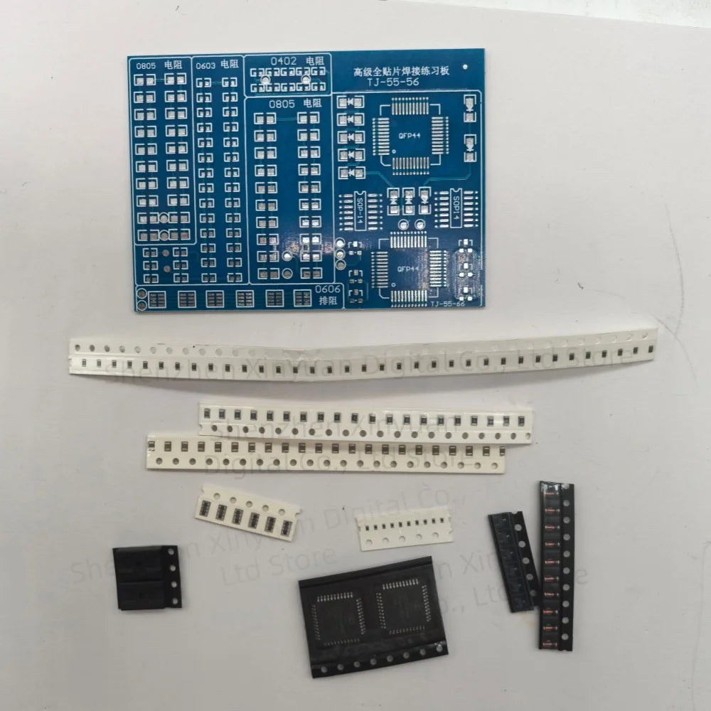 SMD CD4017 LED Component Welding Practice Board Kit, Competition Training, Professional DIY Module Kit