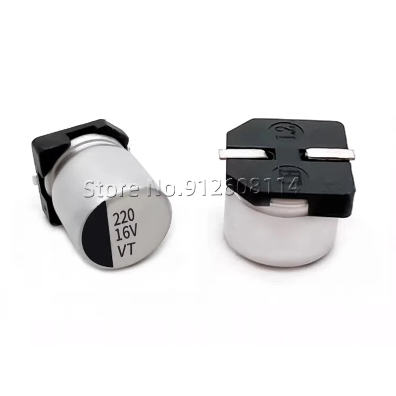 10PCS SMD Aluminum Electrolytic Capacitor 6.3V 10V 16V 220UF 6.3*5.4 6.3*7.7 SMD6*5 6*7