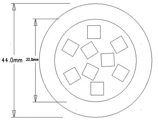 RGB SMD 5050 Pixel LED Module 35mm 9 LEDs UCS1903 Waterproof IP67 Full Color Lights 12V 24V for Amusement Ride Funfair