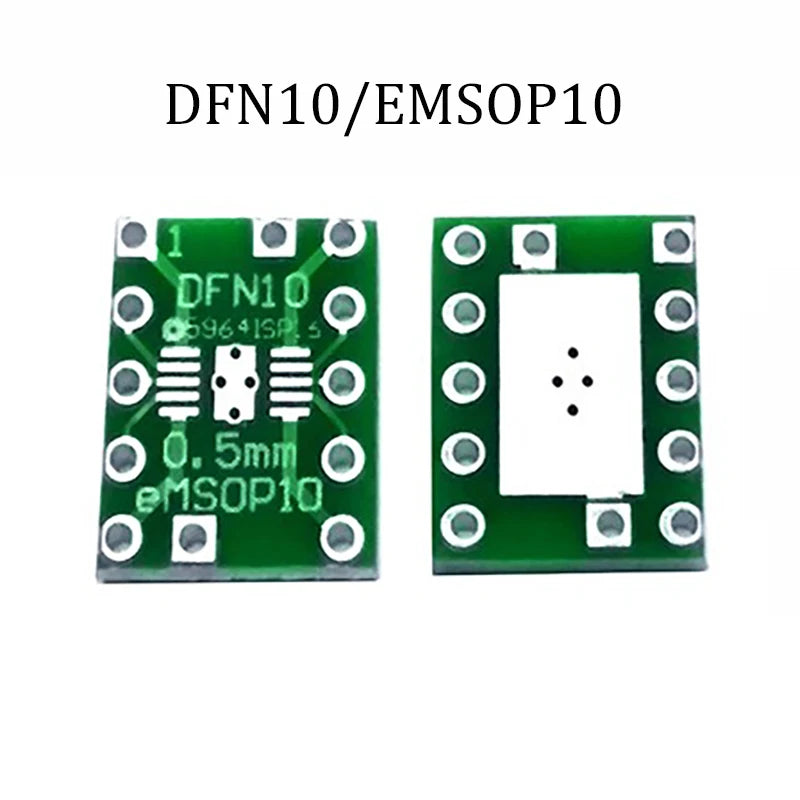 1PCS PCB Board SMD Turn To DIP  DFN10/EMSOP10 SOP  SSOP TSSOP 8 10 14 16 20 24 28 32 56SMT To DIP Adapter Converter Plate